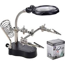 Table Top Magnifying Glass with Lamp (A808) Desk Magnifier